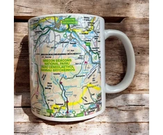 KNYGA Bookshop OS Map Ceramic Mug - Brecon Beacons National Park