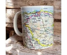 KNYGA Bookshop OS Map Ceramic Mug - Exmoor National Park