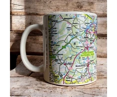 KNYGA Bookshop OS Map Ceramic Mug - New Forest National Park