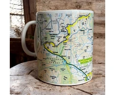 KNYGA Bookshop OS Map Ceramic Mug - Northumberland National Park