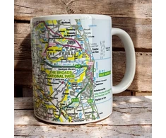 KNYGA Bookshop OS Map Ceramic Mug - The Broads