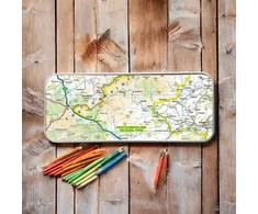 KNYGA Bookshop OS Map Metal Pieštukas Tin - Northumberland National Park