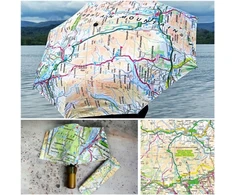 KNYGA Bookshop OS Map Premium Umbrella - Brecon Beacons National Park
