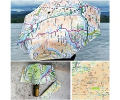 KNYGA Bookshop OS Map Premium Umbrella - Cairngorms National Park