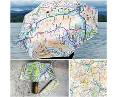 KNYGA Bookshop OS Map Premium Umbrella - Lake District National Park
