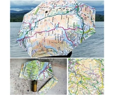 KNYGA Bookshop OS Map Premium Umbrella - Peak District National Park