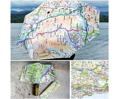 KNYGA Bookshop OS Map Premium Umbrella - South Downs National Park