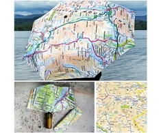 KNYGA Bookshop OS Map Premium Umbrella - Yorkshire Dales National Park