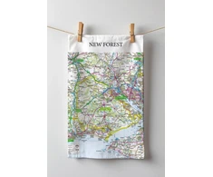 KNYGA Bookshop OS Map Tea-towel - New Forest National Park
