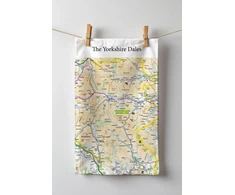 KNYGA Bookshop OS Map Tea-towel - Yorkshire Dales National Park