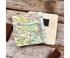 KNYGA Bookshop OS Map Wooden Square Magnet - The Broads