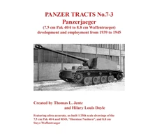 KNYGA Bookshop Panzer Tracts No.7-3: Panzerjager (7.5cm Pak 40/4 to 8.8cm Waffentrager)
