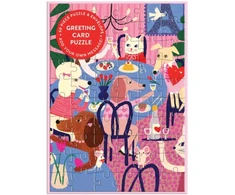 KNYGA Bookshop Paws for Love Greeting Card Puzzle