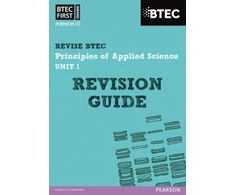 KNYGA Bookshop Pearson REVISE BTEC First in Applied Science: Principles of Applied Science Unit 1 Revision Guide - for 2026, 2027 exams