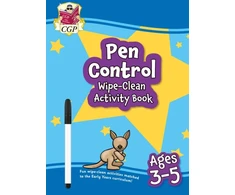 KNYGA Bookshop Pen Control Wipe-Clean Activity Book for Ages 3-5 (with pen)