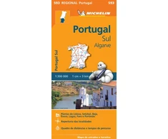 KNYGA Portugal Sud - Algrave - Michelin Regional Map 593