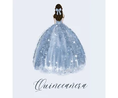 KNYGA Bookshop Quinceanera guest book, Mis Quince Anos Guest book, birthday party guest book to sign