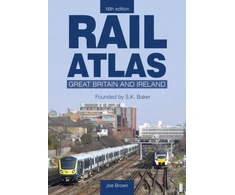 KNYGA Bookshop Brown Joe Author Rail Atlas: Great Britain &amp; Ireland 16th Edition