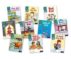 KNYGA Bookshop Read Write Inc. Phonics Book Bag Books: Žalias Set 1 Book Bag Books (Mixed Pack of 10)