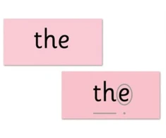 KNYGA Bookshop Read Write Inc. Phonics: Raudona Word Cards