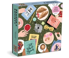 KNYGA Bookshop Reader's Society 1000 Piece Puzzle in Square Box