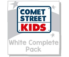 KNYGA Bookshop Reading Planet Comet Street Kids Baltas Complete Pack
