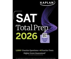 KNYGA Bookshop SAT Total Prep 2026: Includes 4 Full Length Practice Tests, 1,100+ Practice Questions + 1 Year Access to Online Quizzes and Video Lessons and Tutorials