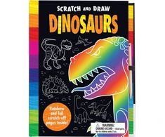 KNYGA Bookshop Scratch &amp; Draw Dinosaurs - Scratch Art Activity Book