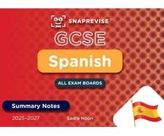 KNYGA Bookshop SnapRevise GCSE Spanish Summary Notes