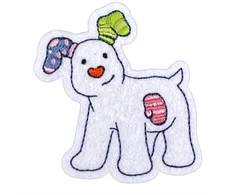 KNYGA Bookshop Snowdog Sew On Patch