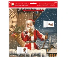 KNYGA Bookshop Snowy Santa Claus advent calendar (with stickers)
