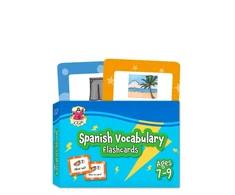 KNYGA Bookshop Cgp Books Spanish Vocabulary Flashcards for Ages 7-9 (with Free Online Audio)
