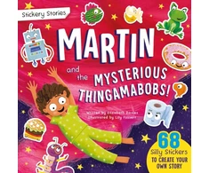 KNYGA Bookshop Stickery Stories: Martin and the Mysterious Thingamabobs - A boredom-busting sticker activity storybook for 4-8 year olds!