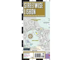 KNYGA Bookshop Streetwise Lisbon Map - Laminated City Center Street Map of Lisbon, Portugal