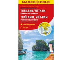 KNYGA Bookshop Thailand, Vietnam, Laos, Cambodia Marco Polo Map