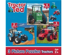 KNYGA Bookshop Tractor Ted 3 Picture Puzzles Tractors