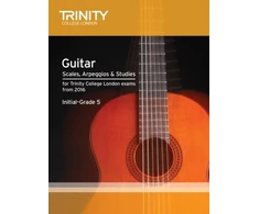 KNYGA Bookshop Trinity College London: Guitar &amp; Plectrum Guitar Scales, Arpeggios &amp; Studies Initial-Grade 5 from 20