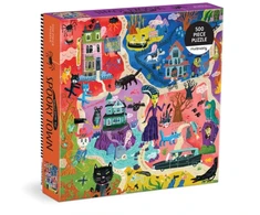KNYGA Bookshop Welcome to Spooky Town 500 Piece Family Puzzle