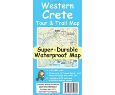 KNYGA Bookshop Western Crete Tour &amp; Trail Super-Durable Map
