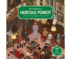 KNYGA Bookshop Ltd Agatha Christie World of Hercule Poirot: A 1000-piece jigsaw puzzle with over 100 clues to spot: The perfect family gift for fans of Agatha Christie