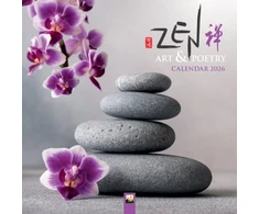 KNYGA Bookshop Zen Art &amp; Poetry Wall Calendar 2026 (Art Calendar)
