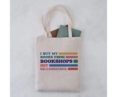 KNYGA Bookshops Not Billionaires Tote