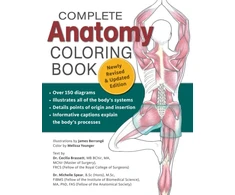 KNYGA C R Constant Complete Anatomy Coloring Book, Newly Revised and Updated Edition