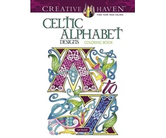 KNYGA Cari Buziak Creative Haven Celtic Alphabet Designs Coloring Book