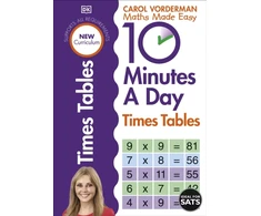KNYGA Carol Vorderman 10 Minutes A Day Times Tables, Ages 9-11 (Key Stage 2)