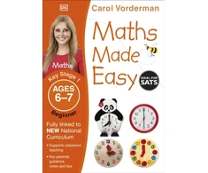 KNYGA Carol Vorderman Vorderman Carol Maths Made Easy: Beginner, Ages 6-7 (Key Stage 1): Supports the National Curriculum, Maths Exercise Book