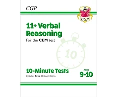 KNYGA Cgp Books 11+ CEM 10-Minute Tests: Verbal Reasoning - Ages 9-10 (with Online Edition)