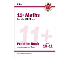 KNYGA Cgp Books 11+ CEM Maths Practice Book &amp; Assessment Tests - Ages 10-11 (with Online Edition)