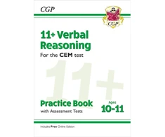 KNYGA Cgp Books 11+ CEM Verbal Reasoning Practice Book &amp; Assessment Tests - Ages 10-11 (with Online Edition)