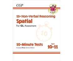 KNYGA Cgp Books 11+ GL 10-Minute Tests: Non-Verbal Reasoning Spatial - Ages 10-11 Book 1 (with Online Edition)